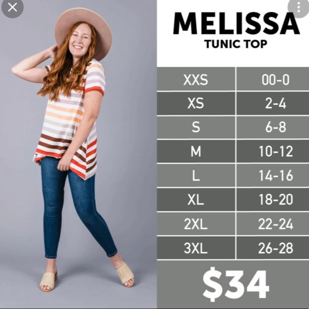 Lularoe NWT XS Melissa Sharkbite Tunic💙 - Picture 2 of 2